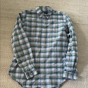 Ralph Lauren men’s classic button down shirt worn